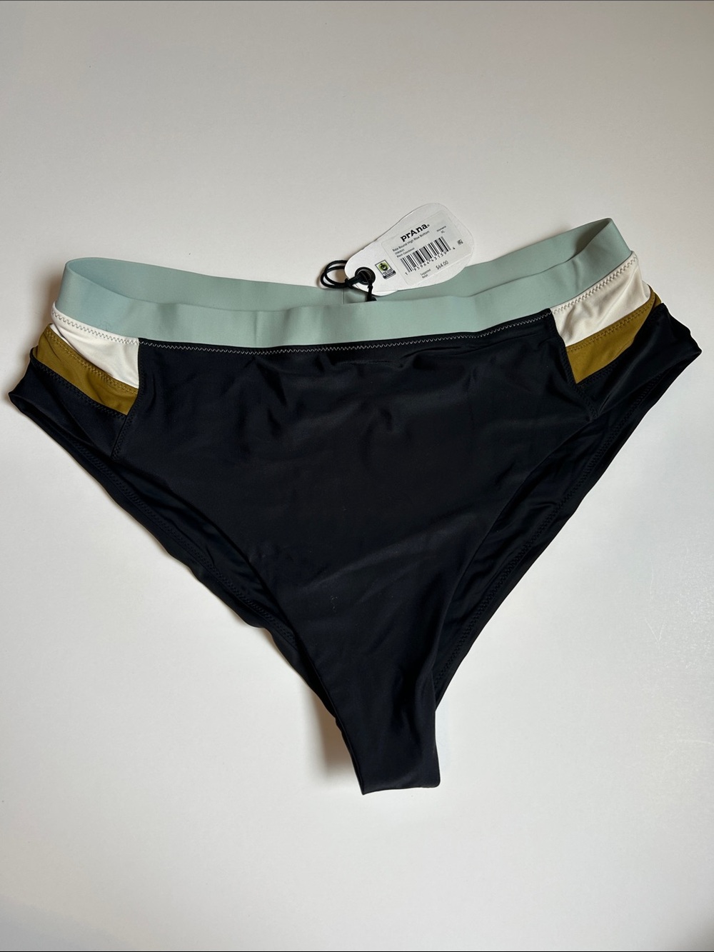 Prana Colorblock Baja Bound High Rise Bottoms - Black, Sage, White & Olive
